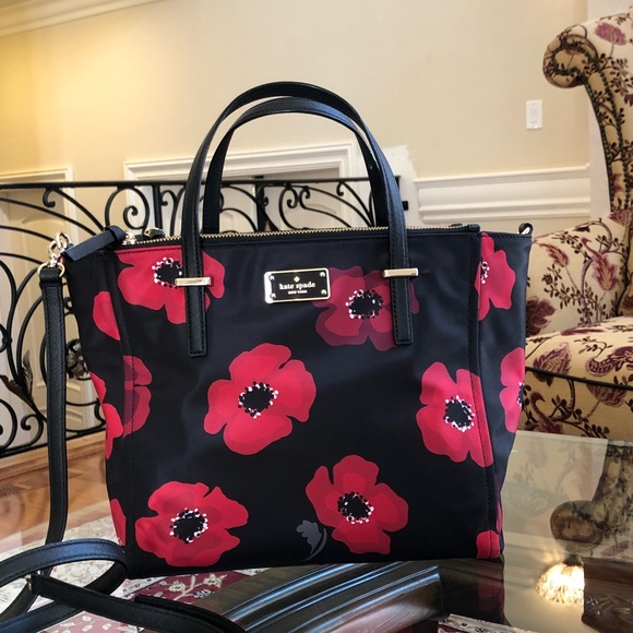 NWT, kate spade Alyse Wilson road Poppy handbag - Picture 1 of 7
